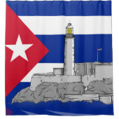 Morro Castle in Havanna Duschvorhang (Vorderseite)