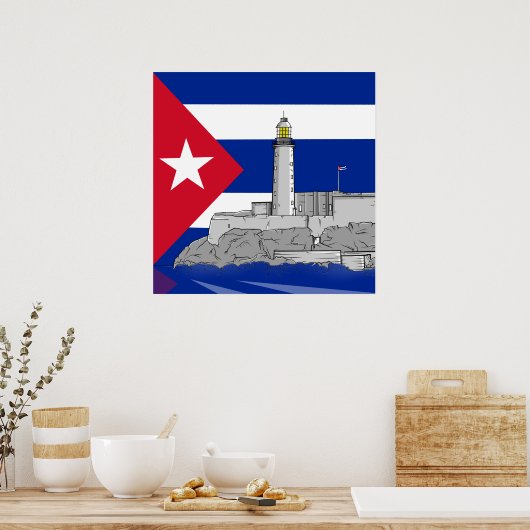 Morro Castle in Havanna Poster (Küche)