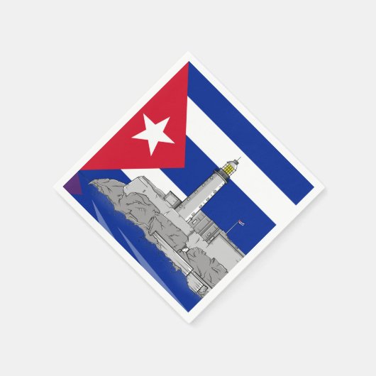 Morro Castle in Havanna Serviette (Ecke)