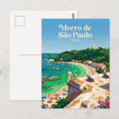 Morro de São Paulo Brasil Postkarte (Vorne/Hinten)