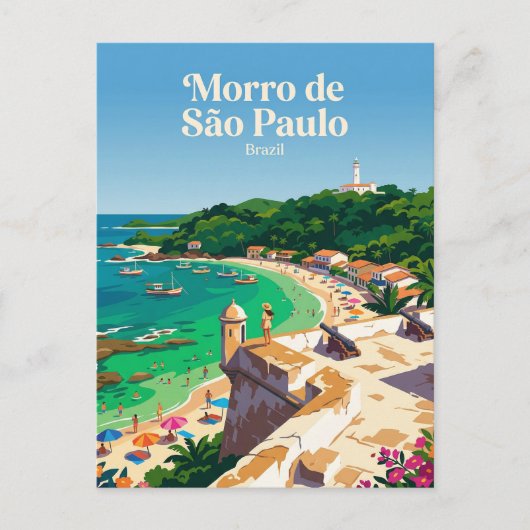 Morro de São Paulo Brasil Postkarte (Vorderseite)