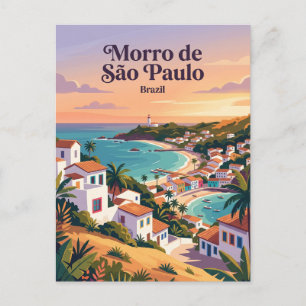 Morro de São Paulo Brasilien Postkarte