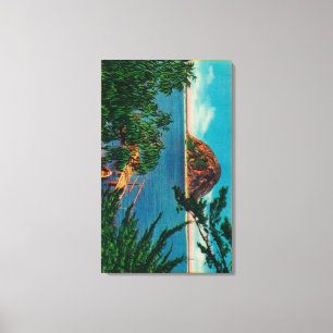 Morro Felsen in San Luis Obispo County Leinwanddruck