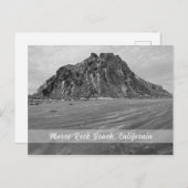 Morro Rock Beach, Morro Bay, Kalifornien Postkarte (Vorne/Hinten)