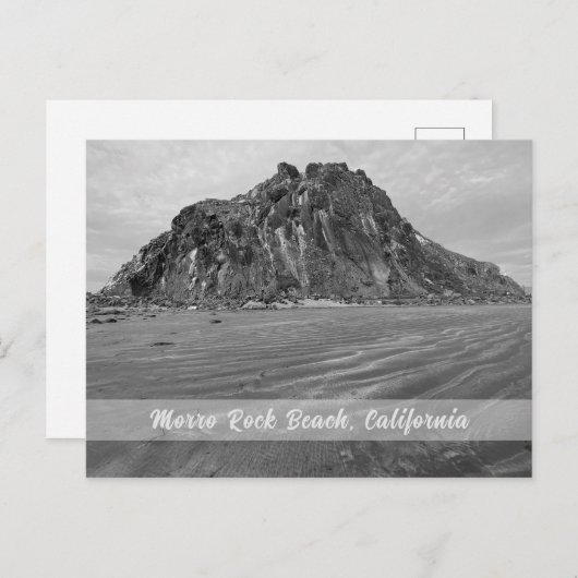 Morro Rock Beach, Morro Bay, Kalifornien Postkarte (Vorne/Hinten)