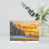 Morro Rock Beach Postcard Postkarte (Stehend Vorderseite)