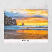 Morro Rock Beach Postcard Postkarte (Vorderseite)