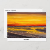Morro Rock Beach Postcard Postkarte (Vorne/Hinten)