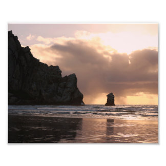 Morro Rock Beach Sunset Foto