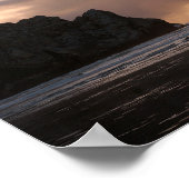 Morro Rock Beach Sunset Foto Poster (Ecke)