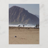 Morro Rock Beaches Surfen Postkarte (Vorderseite)