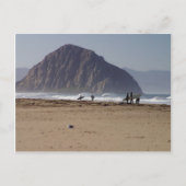 Morro Rock Beaches Surfen Postkarte (Vorderseite)