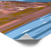 Morro Rock California Vintage Poster (Ecke)