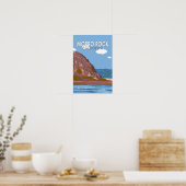 Morro Rock California Vintage Poster (Küche)