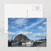 Morro Rock, Fischerboote und Embarcadero Postkarte (Vorne/Hinten)