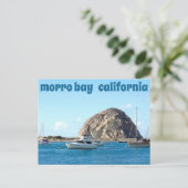 Morro Rock Harbour Postkarte (Stehend Vorderseite)