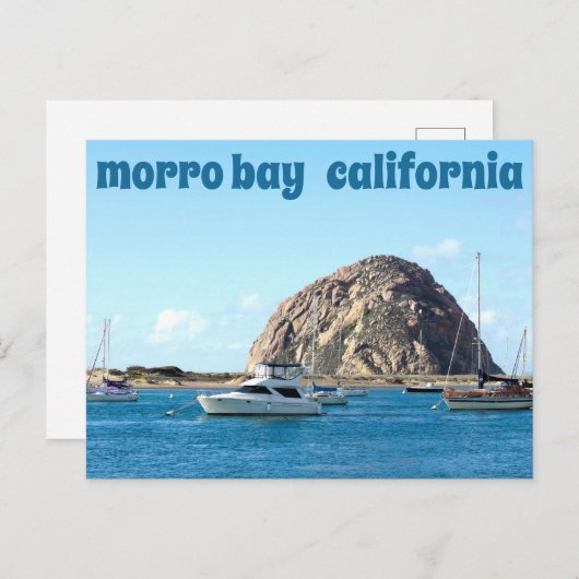Morro Rock Harbour Postkarte (Vorne/Hinten)