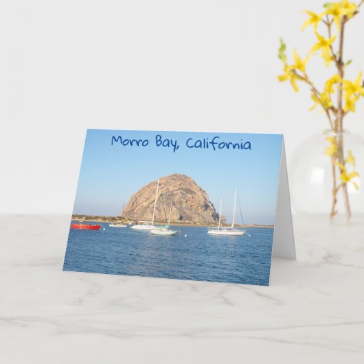 Morro Rock, Kalifornien Karte (Gelbe Blume)
