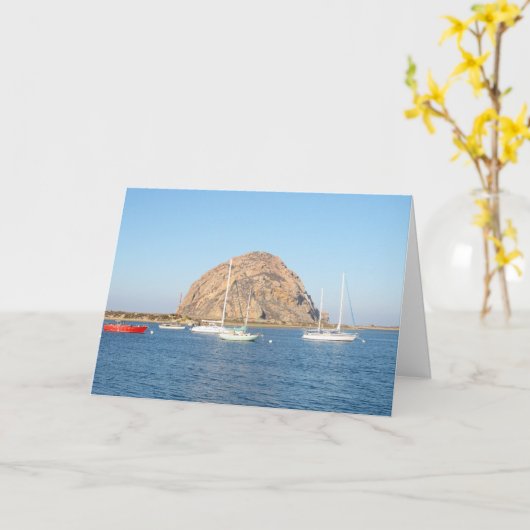 Morro Rock, Kalifornien Karte (Gelbe Blume)