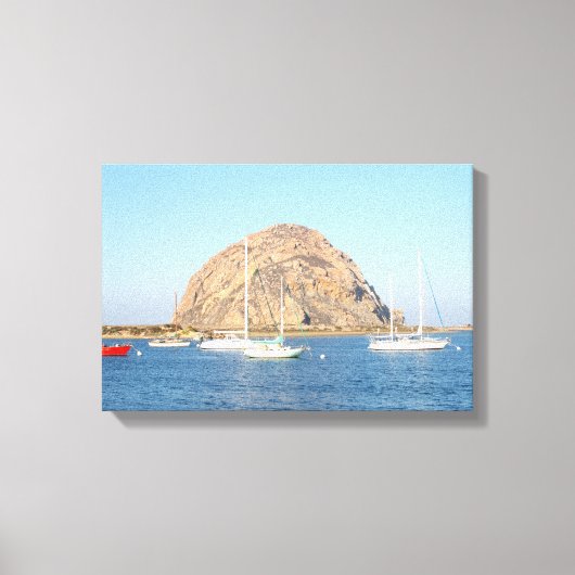 Morro Rock, Kalifornien Leinwanddruck (Vorderseite)