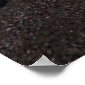 Morro Rock reflektiert den weißen Sand Poster (Ecke)