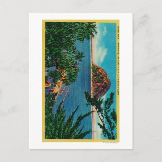Morro Rock - San Luis Obispo Landkreis Postkarte (Vorderseite)