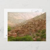 Morroco Berber Dorf Postkarte (Vorne/Hinten)