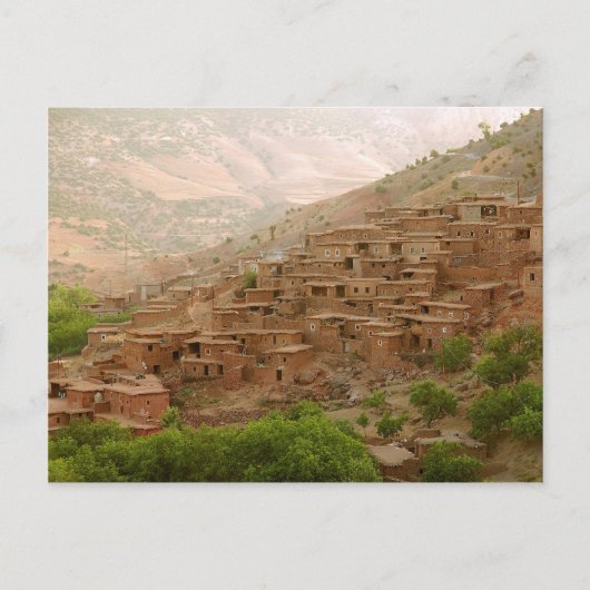 Morroco Berber Dorf Postkarte (Vorderseite)