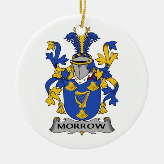 Morrow Familienwappen Keramik Ornament (Vorne)