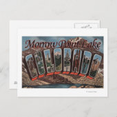 Morrow Point Lake, Colorado - Großbuchstaben Postkarte (Vorne/Hinten)