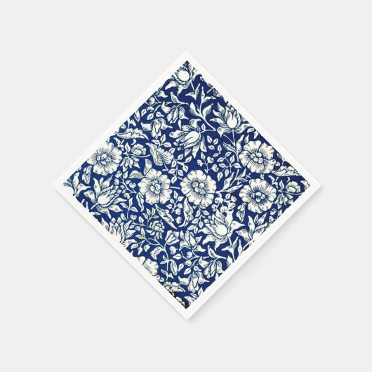 Morrs - Blue Mallow, berühmtes Muster, Serviette (Ecke)