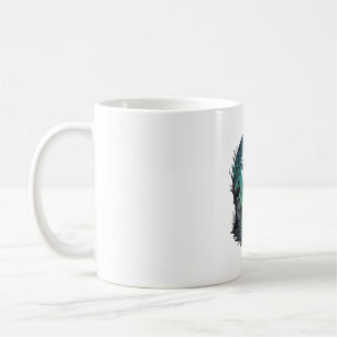 Mors Zombie Hand Skelett Schlüssel Grabstein Raben Kaffeetasse
