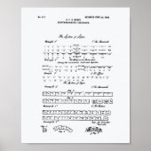 Morse Code 1848 Weißbuch zum Patentwesen Poster (Vorne)