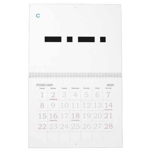 Morse Code 24 Monate Alphabet Kalender (Feb 2026)