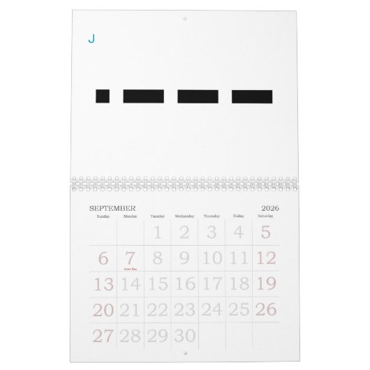 Morse Code 24 Monate Alphabet Kalender (Sep 2026)