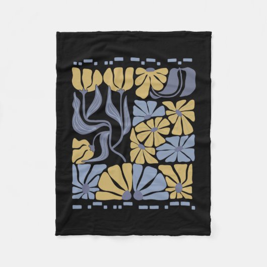 Morse Code 8647 Subtil Anti Trump 86 47 Floral Boh Fleecedecke (Vorderseite)