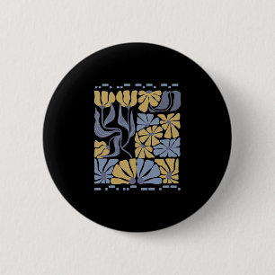 Morse Code 8647 Subtile Anti-Trump 86 47 Florale B Button