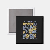 Morse Code 8647 Subtile Anti Trump 86 47 Florale B Magnet (Vorderseite/Rückseite)