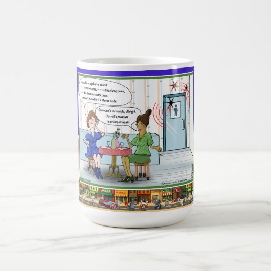 Morse Code | Absurd Wordplay Humor Classic Kaffeetasse (Mittel)