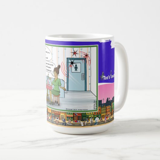 Morse-Code | Absurde Wortspiel-Humor-Klassiker Kaffeetasse (VorderseiteRechts)