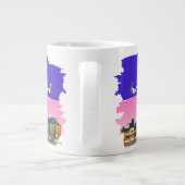 Morse-Code | Absurde Wortwitz-Humor Jumbo-Tasse (Rückseite)