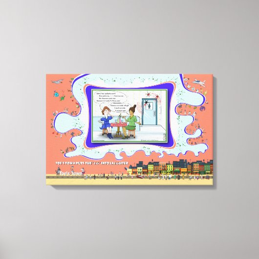 Morse-Code | Absurder Wortwitz Humor 24x16 Leinwanddruck (Vorderseite)