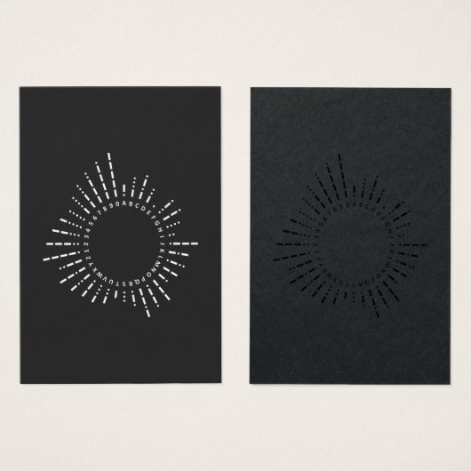 Morse Code Alphabet (Vorne & Hinten)