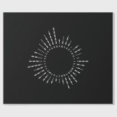 Morse Code Alphabet Geschenkpapier (Flach)