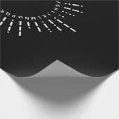 Morse Code Alphabet Geschenkpapier (Ecke)