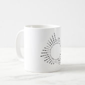 Morse Code Alphabet Kaffeetasse (Vorderseite Links)