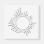 Morse Code Alphabet Magnet (Vorne)