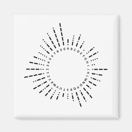 Morse Code Alphabet Magnet