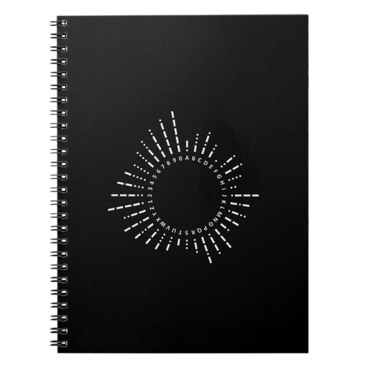 Morse Code Alphabet Notizblock (Vorderseite)