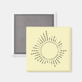 Morse-Code-Alphabet – Sanftes Gelbes Lernen Magnet (Vorderseite/Rückseite)